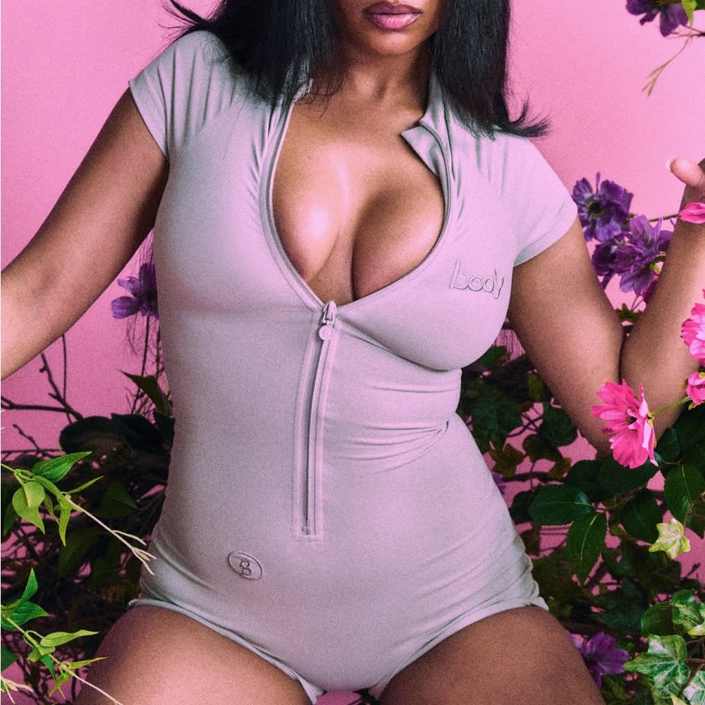 Body by Raven Tracy Body Basics Romper in Slate